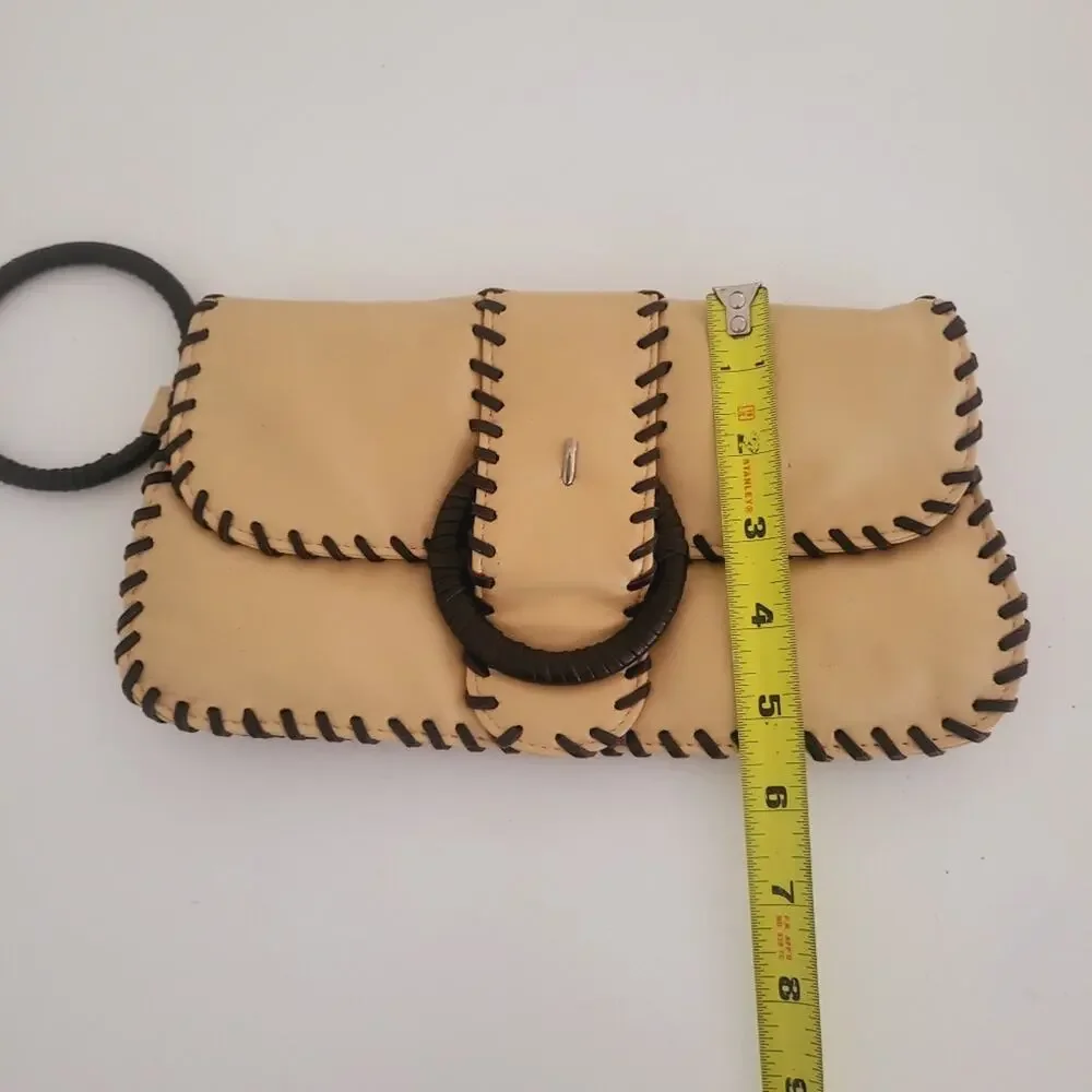 Small clutch / pocketbook / purse with wrist ring